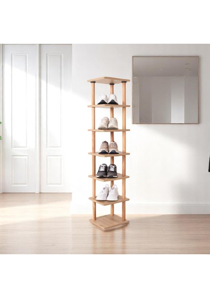 Pia 7 Raflı Kitaplık Çok Amaçlı Dolap