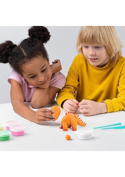 Clay Dinozorlar Seti - Çocuklar Için Hava ile Kuruyan ve Şekil Alan Kil - 15 Kutu Kil Seti ve Şekillendirme Aletleri - 5-7 Yaş Çocuklar Için Dinozor Oyuncakları indirimleri