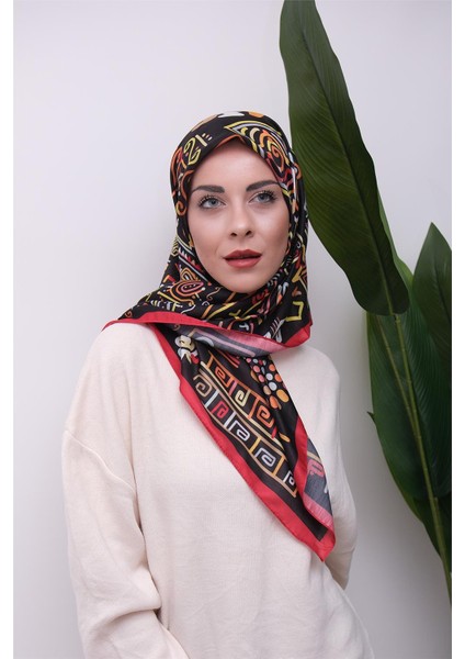 Renkli Karma Desen Dijital Soft Eşarp