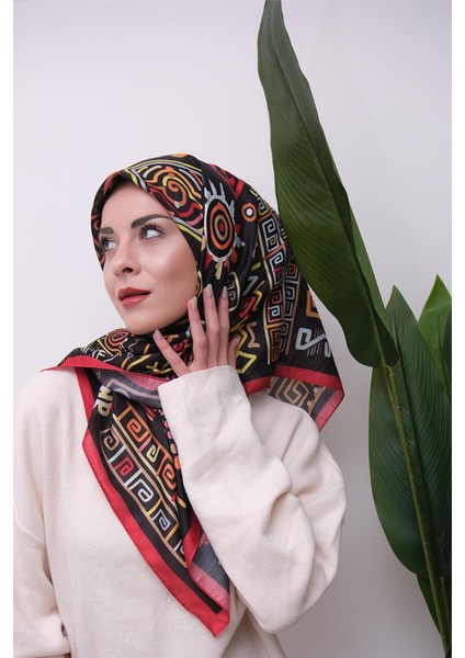 Renkli Karma Desen Dijital Soft Eşarp modelleri