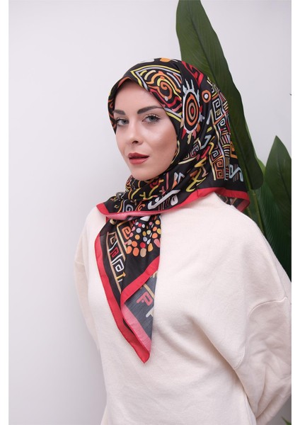 Renkli Karma Desen Dijital Soft Eşarp fırsatları