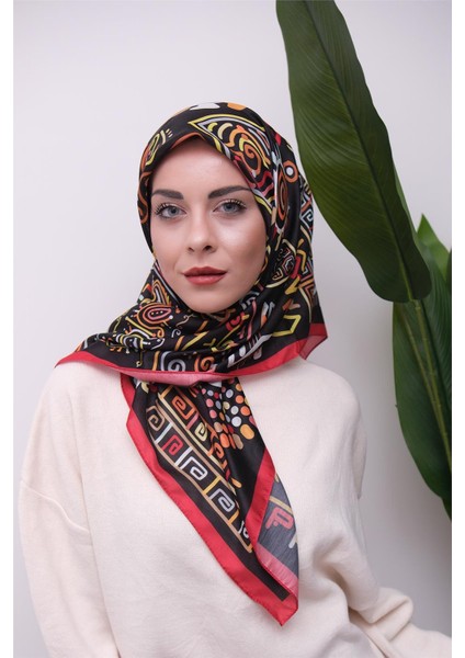 Renkli Karma Desen Dijital Soft Eşarp