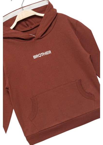 Erkek Çocuk %100 Pamuk Uzun Kollu Kapüşonlu Baskılı Sweatshirt - Çocuk Giyim fırsatları