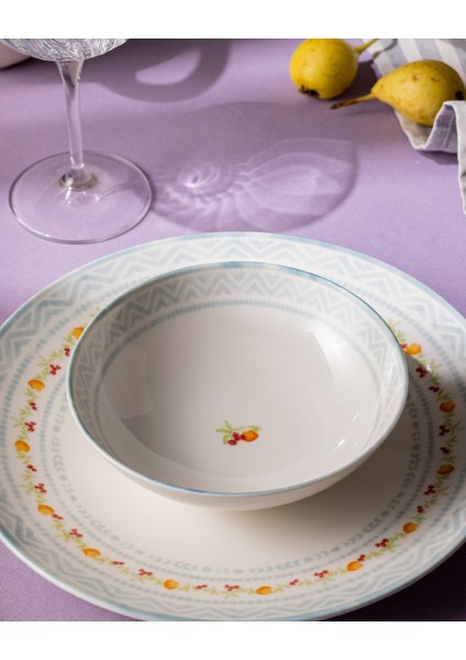 Carmen 6 Kişilik 24 Parça Yemek Takımı - Mavi fırsatları