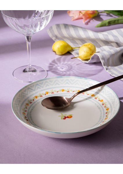 Carmen 6 Kişilik 24 Parça Yemek Takımı - Mavi indirimleri