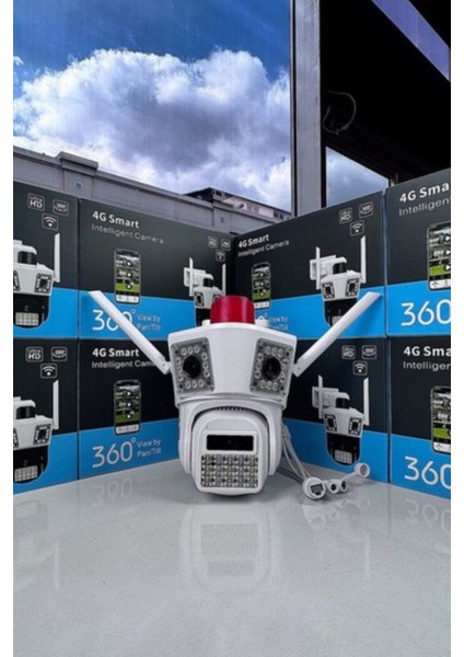 MBG-45AI 4g Sim Kartlı 4’lü Güvenlik Kamera Seti | 4+4+4mp Hd, Elektrikli, Akıllı Sistem + 1.5A Adaptör Dahil