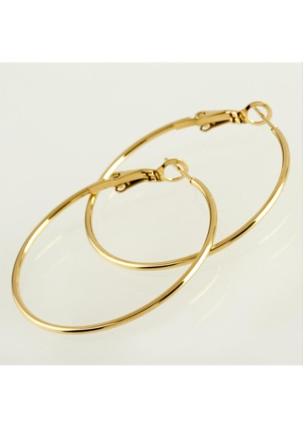 Boru Halka Çelik Küpe 3 cm