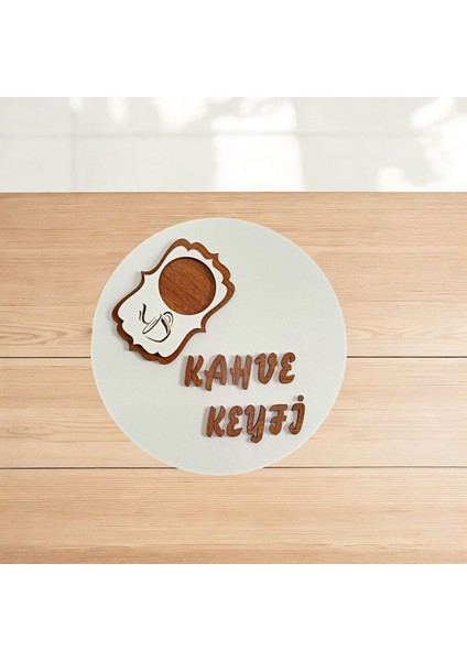 Ahşap 'kahve Keyfi' Sunum Tepsisi fiyatları