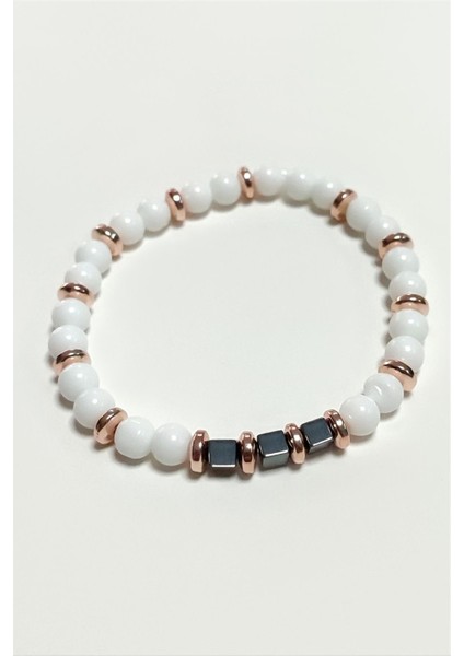 Sedef Doğaltaş Bileklik 6 mm