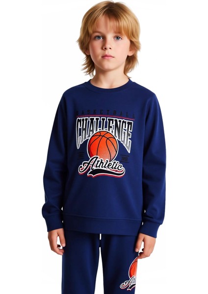 Çocuklar Için Pamuklu Basketbol Temalı Takım Kaliteli Şık Rahat Günlük indirimleri