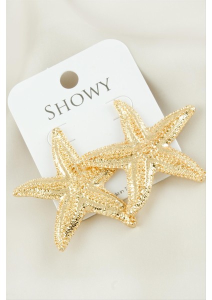 Deniz Yıldızı Metal Küpe