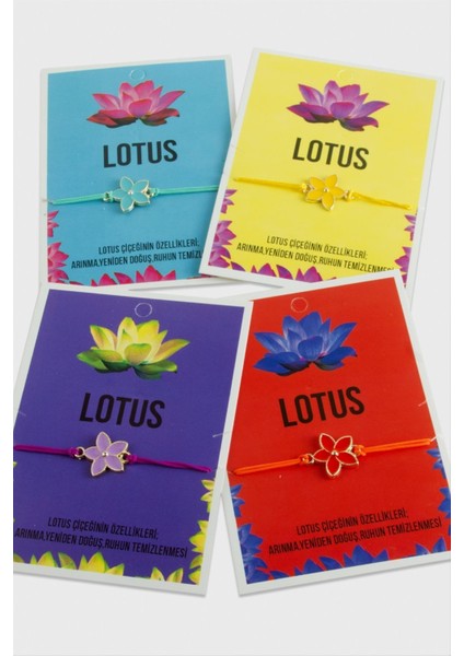 Lotus Karakteri Ip Bileklik