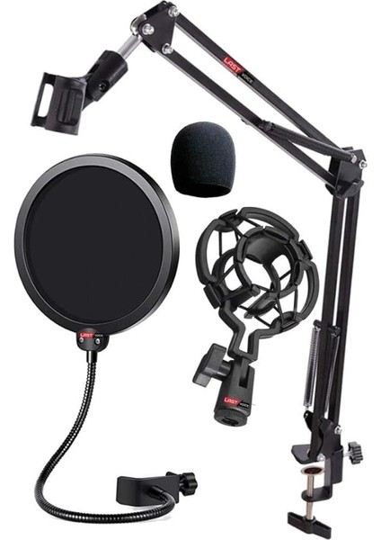 NB39PSMX Mikrofon Standı Shock Mount Pop Filter Sünger Seti