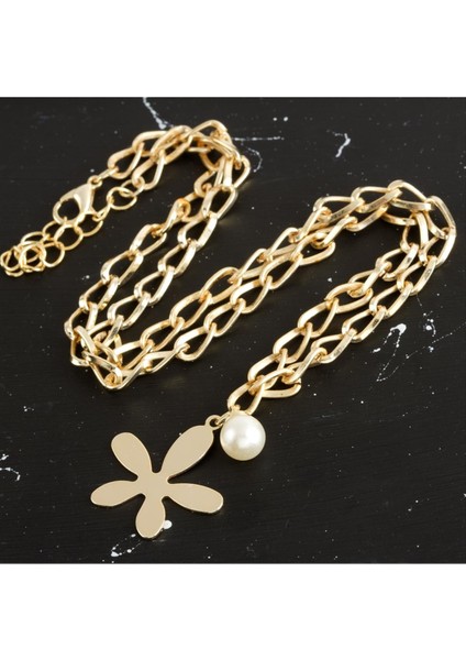 Çiçek Lüx Zincir Kolye