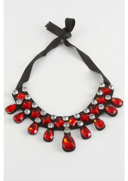 Damla Taşlı Yaka Kolye