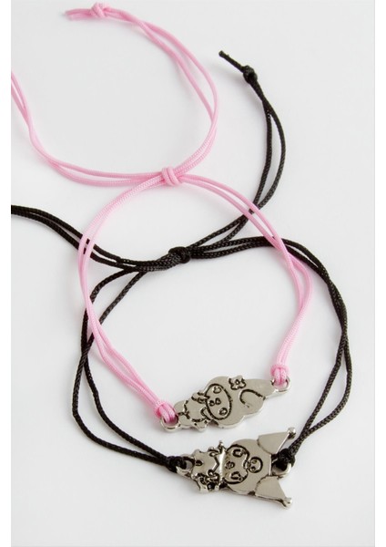 2 Adet Çzgflm Karakteri Ip Bileklik modelleri