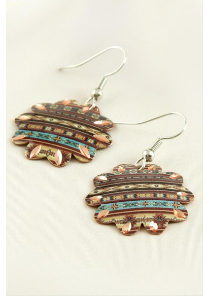 Çiçek Bakır Küpe