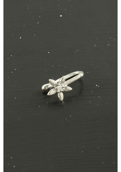Çiçek Tragus Zirkon Taşlı Piercing 1 Adet