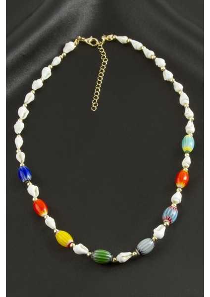 Deniz Kabuğu Cam Boncuk Kolye fiyatları