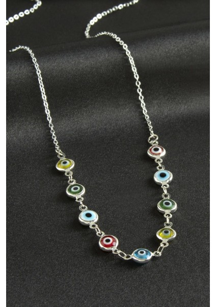 Nazarlı Mineli Kolye