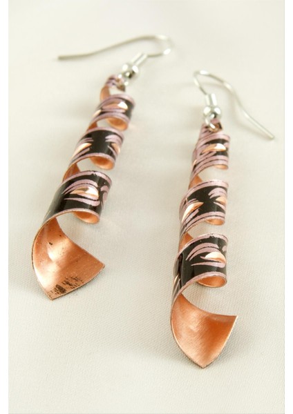 Silindir Bakır Küpe