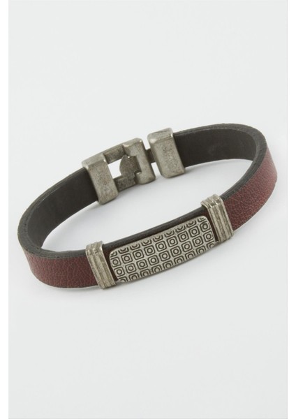 Kare Suni Deri Bileklik