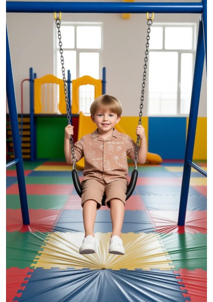 Erkek Çocuk Pamuklu Gömlek ve Pantolon Takımı Doğanın Izinde Şıklık Kaliteli Şık Rahat modelleri