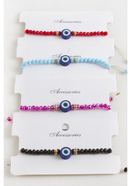 Nazar Kristal Makrome Ip Bileklik fiyatları