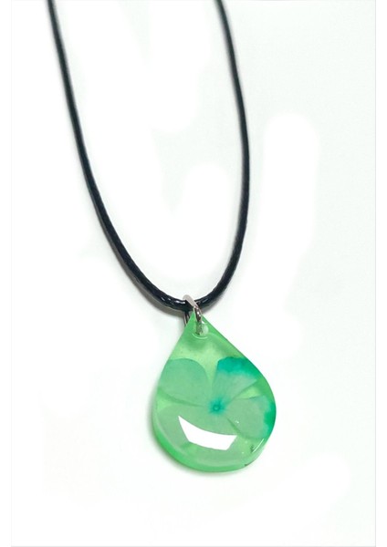 Kartopu Çiçeği Damla Epoksi Kolye