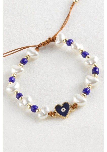 Kalp Boncuk Inci Makrome Ip Bileklik fiyatları