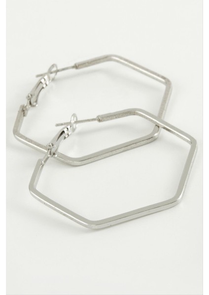 Beşgen Halka Küpe 5,5 cm