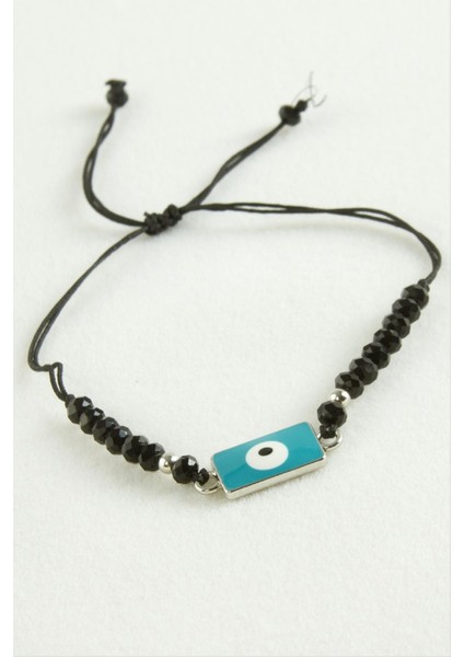 Nazar Dikdörtgen Kristal Bileklik