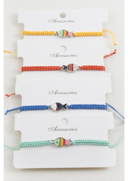 Balık Makrome Örgülü Bileklik