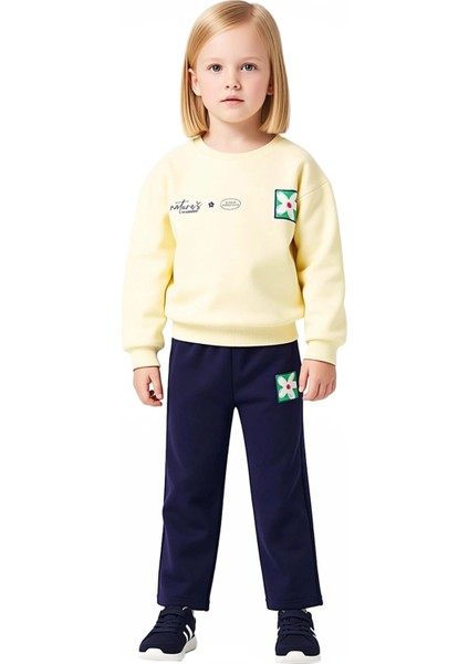 Kız Çocukları Için Sıcak Tutacak Pamuklu Baskılı Örme Takım Kaliteli Şık Rahat fiyatları