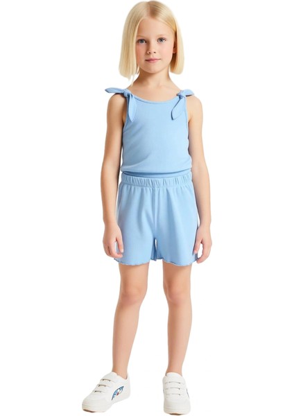 Kız Çocuk Örme Atlet ve Şort Takımı Yazın Enerjisi Için Ideal Kaliteli Şık Rahat fiyatları