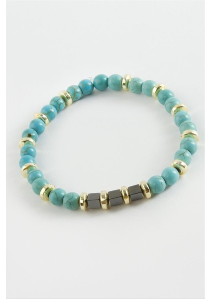 Turkuaz Doğaltaş Bileklik 6 mm
