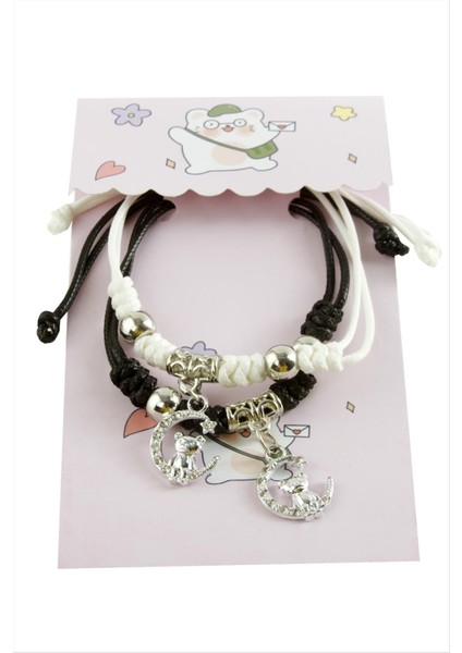 2 Adet Ayıcık Zirkon Taşlı Lüks Ip Bileklik fiyatları