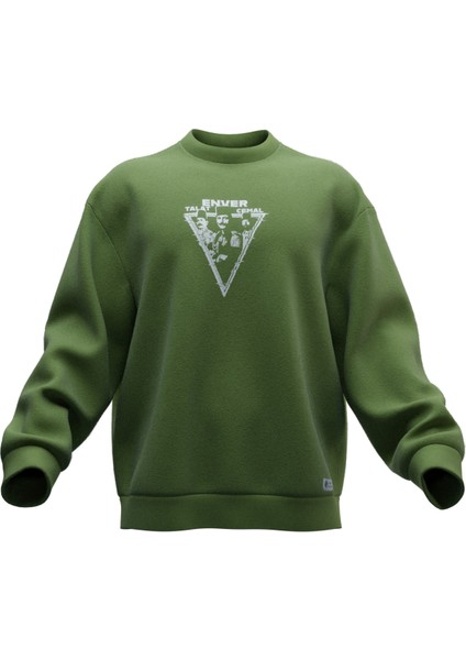 Talat Enver Cemal Tasarımlı Rahat Kalıp Unisex Sweatshirt