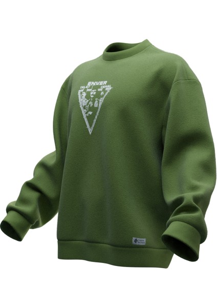 Talat Enver Cemal Tasarımlı Rahat Kalıp Unisex Sweatshirt fiyatları