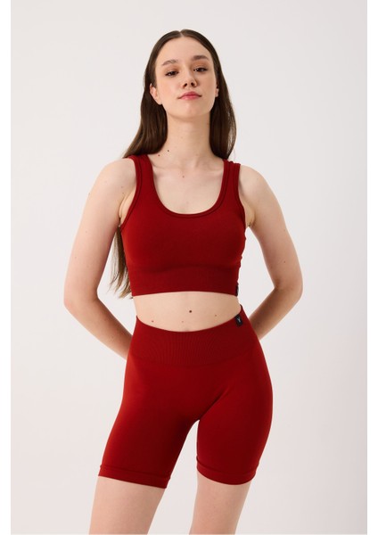 Essential Spor Şort Yüksek Bel Esnek Şekillendirici ve Toparlayıcı Seamless Tayt Kısa Şort fiyatları