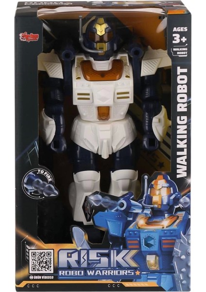 Bfs DF-6051 Işıklı ve Müzikli Roket Atan Robot- Vardem Oyuncak