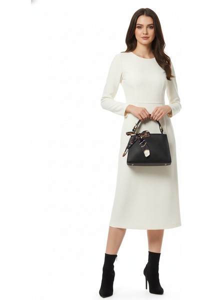 Kurdale Detaylı Kadın El ve Omuz Çantası Siyah modelleri