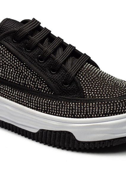 Kadın Yüksek Taban Rahat Şık Günlük Spor Ayakkabı Siyah Renk indirimleri