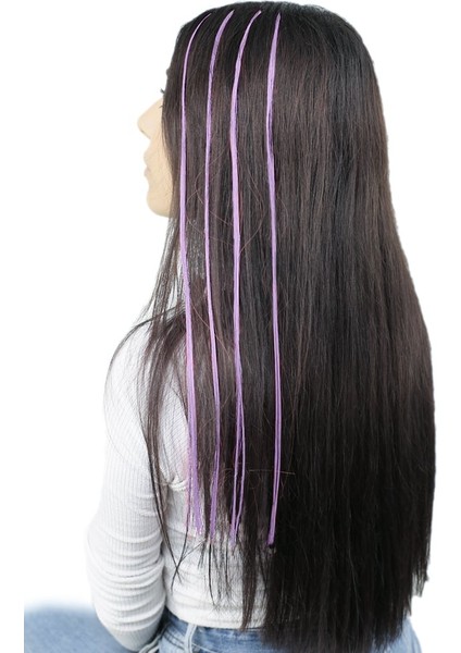 Fiber Sentetik Boncuk Kaynaklık Renkli Saç / Şeker Pembe / 100 Adet modelleri