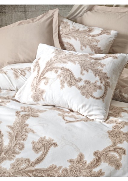 Loren Bej Çift Kişilik Saten Nev Takımı modelleri