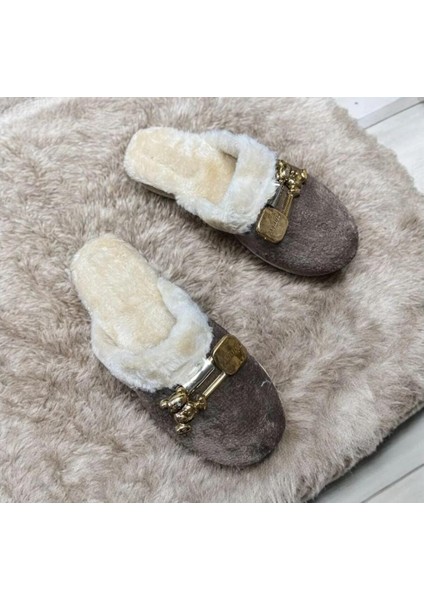 Ayıcık Tokalı Kadın Kışlık Günlük Ev Terliği fiyatları