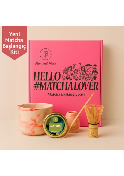 Matcha Starter Pack - Chawan, Bambu Whisk, Chasen, Chasaku, Saf Matcha 25 gr Matcha Başlangıç Seti fiyatları
