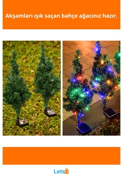 Güneş Enerjili Dekoratif Çam Ağacı LED Aydınlatma Dış Mekan fiyatları