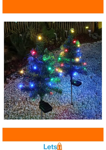 Güneş Enerjili Dekoratif Çam Ağacı LED Aydınlatma Dış Mekan fırsatları