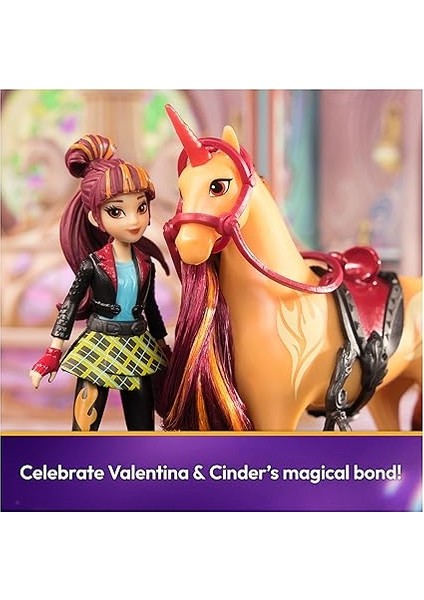 Academy Valentina ve Tek Boynuzlu At Cinder Seti – Sevilen Netflix Dizisinden Yaklaşık 12 cm Orijinal Figürler, 4 Yaş+ Için fırsatları